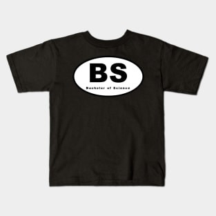 BC (Bachelor of Science) Oval Kids T-Shirt